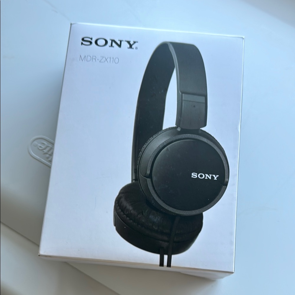 Sony Black On-Ear Headphones Sleek Design